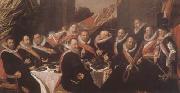 Frans Hals Banquet of the Officers of the St George Civic Guard in Haarlem (mk08) oil painting reproduction